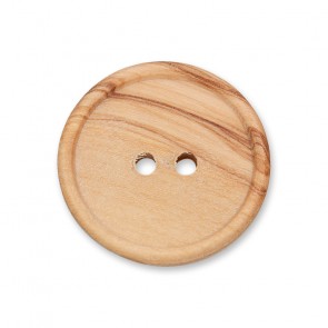 28mm Knopf echt Holz, 2-loch