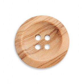 23mm Knopf echt Holz, 4-loch