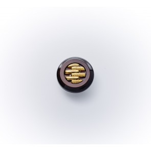 23mm Galalithknopf m.hellgold,m.Ö.
