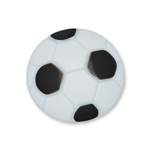 13mm Kinderknopf Fußball, schwarz-weiß