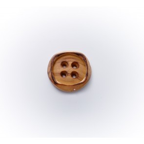 22mm Knopf echt Holz, 4-loch *