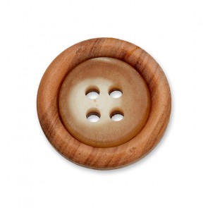 20mm Holz/Galalithknopf, 4-loch