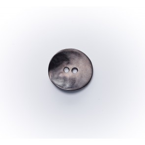 22mm Metallknopf fl. gewellt, 2-loch, rostfr.