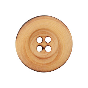 Union Knopf Holzknopf 4-Loch 23mm 25St