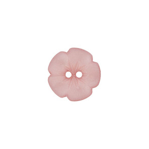 Union Knopf Poly.-Knopf 2- Loch Blume 15mm 40St