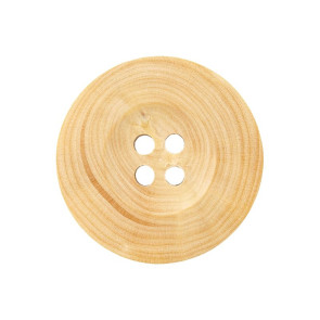 Union Knopf Holzknopf 4-Loch 22mm 25St