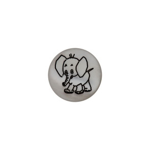 Union Knopf Poly.-Knopf Öse Elefant 12mm 35St