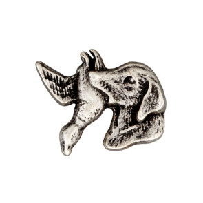 Union Knopf MetallKn. Öse Jagdhund 30mm 12St