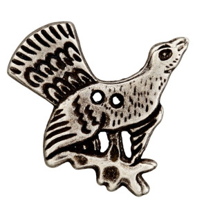 Union Knopf MetallKn. 2-Loch Fasan 40mm 12St