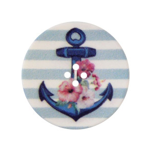 Union Knopf Polyesterknopf 4- Loch 34mm 10St