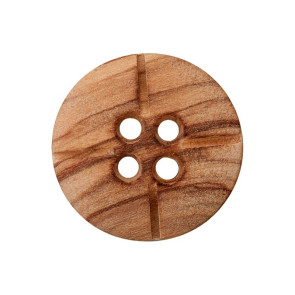 Union Knopf Holzknopf 4-Loch 23mm 20St