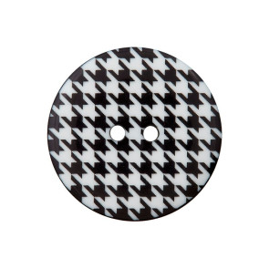 Union Knopf Polyesterknopf 2-Loch 23mm 15St