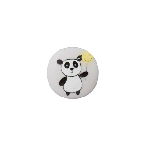 Union Knopf Polyesterknopf Öse Panda 15mm 25St
