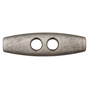 Union Knopf Polyest. metallis. 2-Loch 25mm 12St