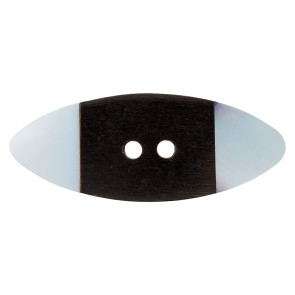Union Knopf Horn/Perlmuttknopf 2-Loch 48mm 6St