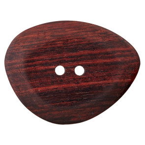 Union Knopf Holzknopf 2-Loch 48mm 6St