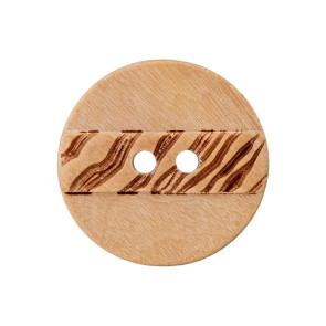 Union Knopf Holzknopf 2-Loch 23mm 20St