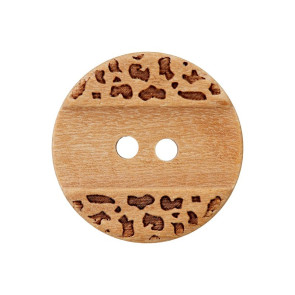 Union Knopf Holzknopf 2-Loch 20mm 22St