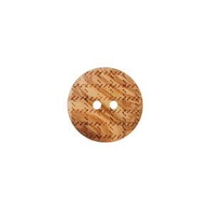 Union Knopf Holzknopf 2-Loch 18mm hell 30St