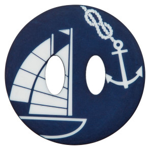 Union Knopf Poly-Knopf 2L 38mm Segelboot 10St