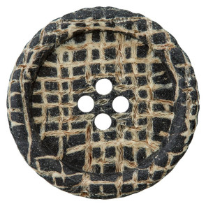 Union Knopf Holz/Jute/Polykn 4-Loch 28mm 15St