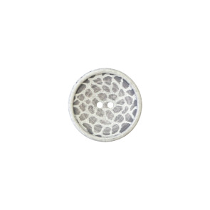 Union Knopf Poly Kn 2L Leo Print 15mm - 22St