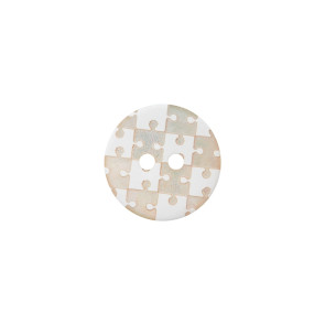 Union Knopf Perlmutt Kn 2L Puzzle 15mm - 18St