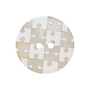 Union Knopf Perlmutt Kn 2L Puzzle 23mm - 12St