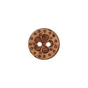 Union Knopf Kokos Kn 2L Blume 12mm - 30St