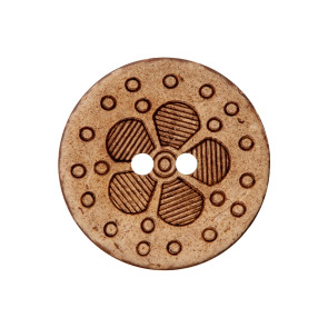 Union Knopf Kokos Kn 2L Blume 23mm - 20St