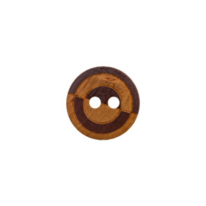 Union Knopf Holzknopf 2L Kreis 12mm - 30St