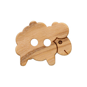 Union Knopf Holzknopf 2L Schaf 19mm - 25St