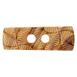 Union Knopf Holzknebel 2L gelasert 35mm - 15St