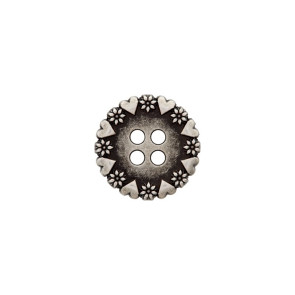 Union Knopf Metal Kn 4L Herzen 18mm - 25St