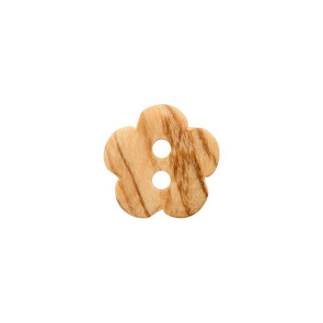 Union Knopf Holz Kn 2L Blume 12mm - 35St