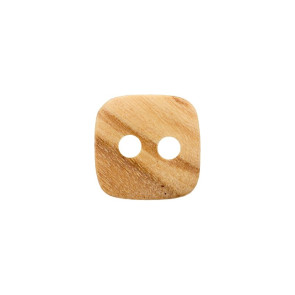 Union Knopf Holz Kn 2L Quadrat 10mm - 35St