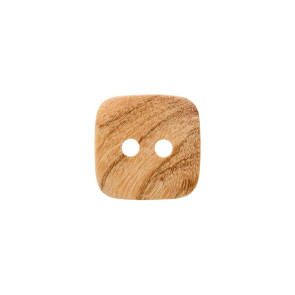 Union Knopf Holz Kn 2L Quadrat 15mm - 25St