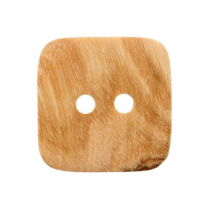 Union Knopf Holz Kn 2L Quadrat 20mm - 20St