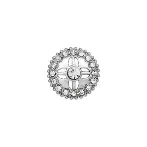 Union Knopf Metall/Strass Kn Öse 11mm -15St
