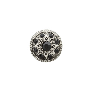 Union Knopf PL/Strass Kn metallis.Öse 18mm - 20St