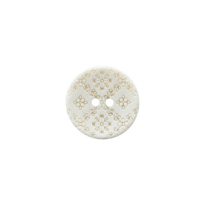 Union Knopf Poly Kn 2L Floral 15mm - 30St