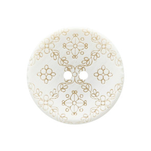 Union Knopf Poly Kn 2L Floral 20mm - 25St
