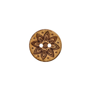 Union Knopf Kokos Kn 2L 18mm Blume - 25St