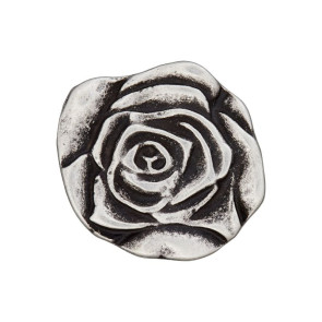 Union Knopf Metallknopf Öse Rose 23mm 15St
