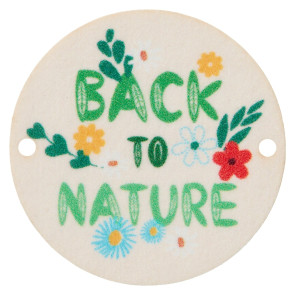 Union Knopf Zierteil Back To Nature 30mm - 15St