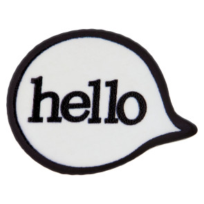 Union Knopf Pin Hello 28mm - 12St