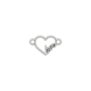 Union Knopf Metallzierteil Love 13mm - 25St