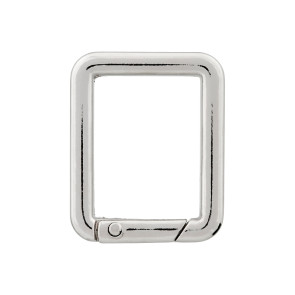 Union Knopf Karabinerhaken Quadrat 25mm - 8St