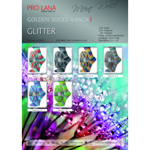 PRO LANA Golden Socks Glitter 4f. 100g
