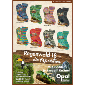 Opal Regenwald 18 4fach (8x1Knäuel)